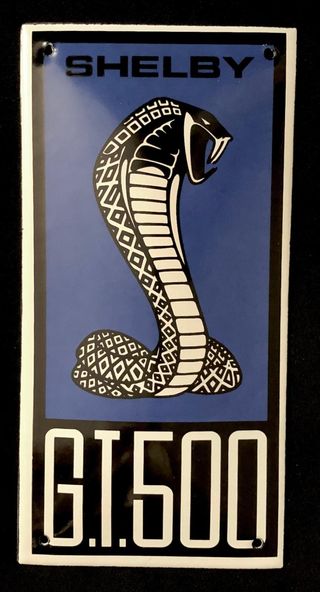 Letrero Ford Shelby GT500 Cobra
