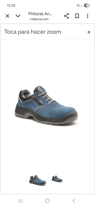 Zapatos seguridad punta acero T42.usadas 1 vez