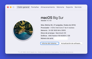 Apple iMac 27 5K 1TB SSD 24GB RAM