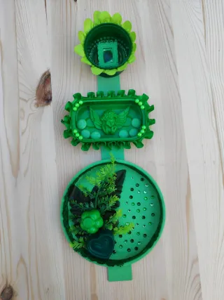 Colgante de pared decorativo verde