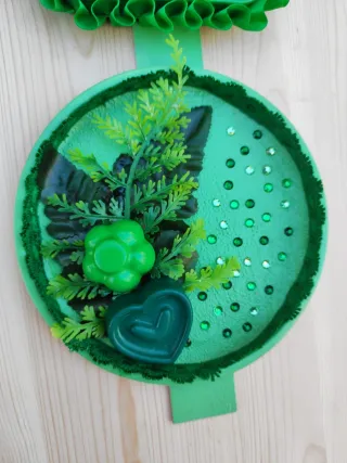 Colgante de pared decorativo verde