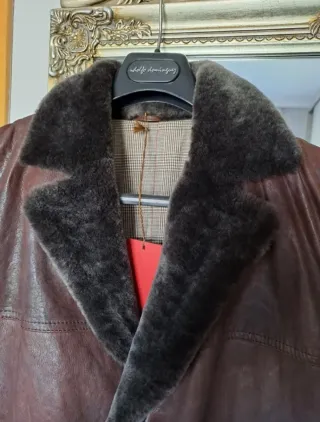 Abrigo Piel CARAMELO /CORTE INGLES  Marrón.