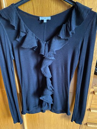 Maglia Kookai nera con rouches