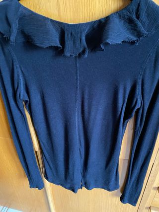 Maglia Kookai nera con rouches