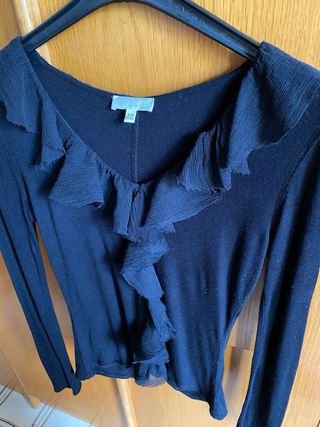 Maglia Kookai nera con rouches