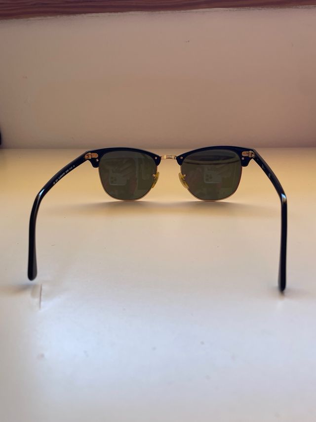 Gafas de Sol Ray-Ban Clubmaster Negro/Dorado