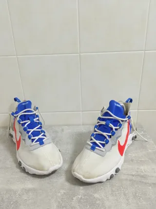 Nike React Uomo Scarpe Rosse Bianche