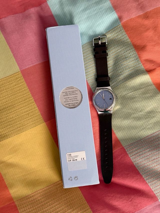 Reloj Swatch x Hackett Azul Marrón