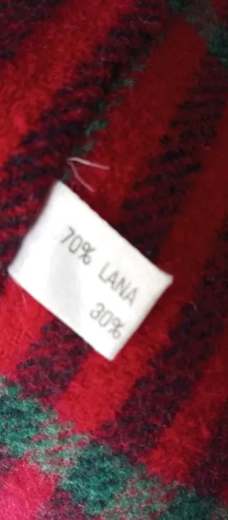 Cappotto vintage con fodera a quadri