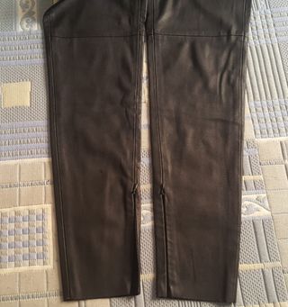 PANTALON ZARA CUERO SINTETICO NEGRO NUEVO ETIQUETA