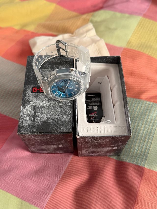 Reloj Casio G-Shock Transparente Azul