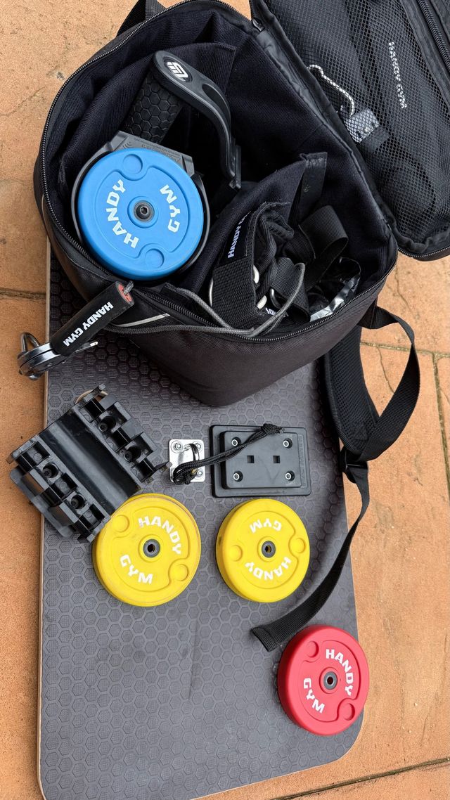 Handy Gym Bolsa y Accesorios muy buen estado