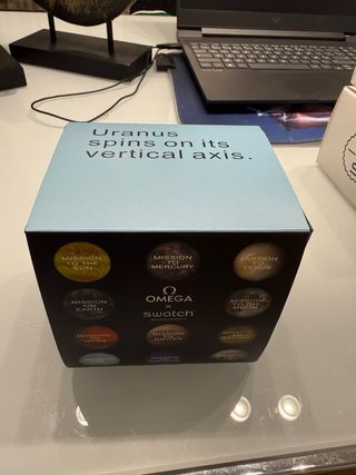 Omega x Swatch Mission to Uranus Azul