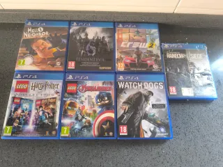 Juegos PS4: Hello Neighbor, Resident Evil, The Cre