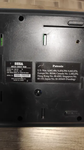 Consola Sega Megadrive 50/60Hz Negra