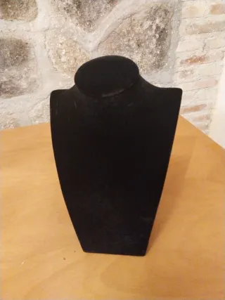 Expositor joyeria negro terciopelo
