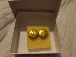 Bottoni Camicia Ferrari Cavallino Rampante Oro