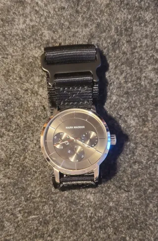 Reloj Mark Maddox Cuarzo Negro/Plateado