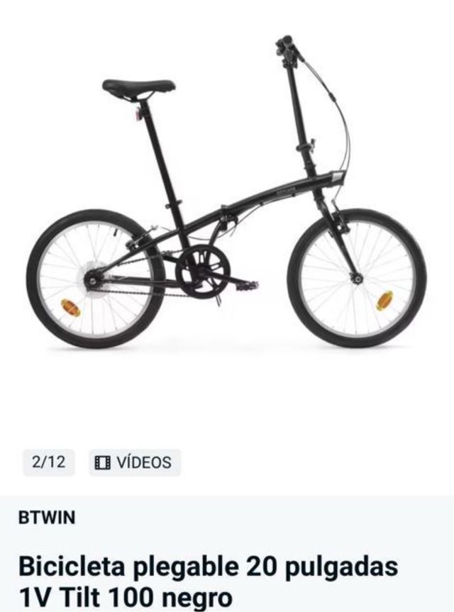 Bicicleta dobrável 20 1V Tilt 100