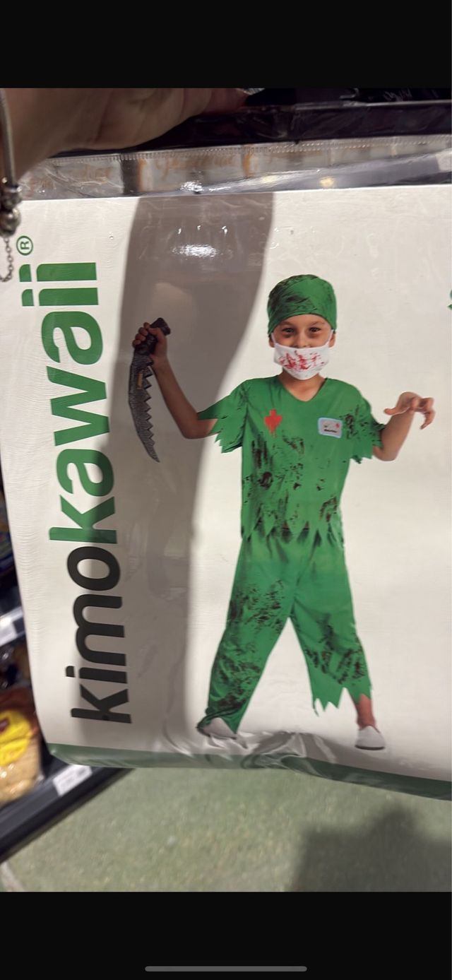 Disfraz Halloween Niño Doctor Zombie talla 3-4