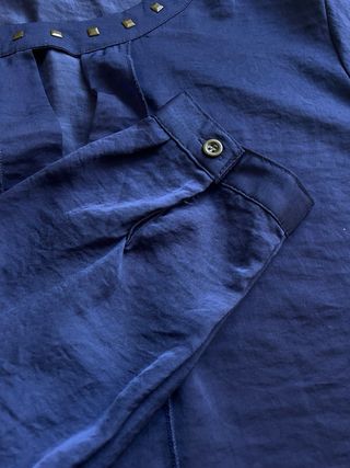 Blusa Trucco Talla 42 Azul Marino