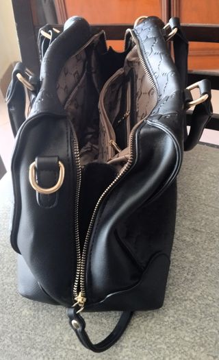 Bolso Pierre Cardin Negro Mujer