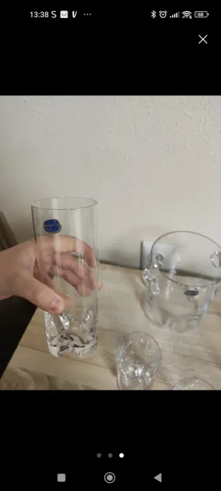 Juego de Whisky de cristal Bohemia