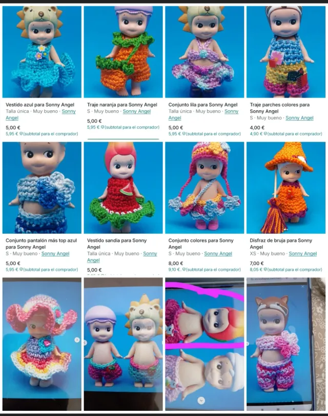 Conjuntos para Sonny Angel