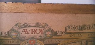 ANTIGUO GRAN CUADRO MAPA MUNDI SOBRE MADERA AÑO 40