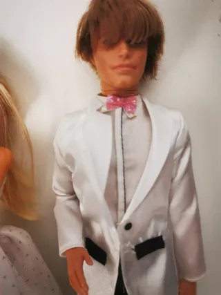Muñeca Barbie y Ken de boda