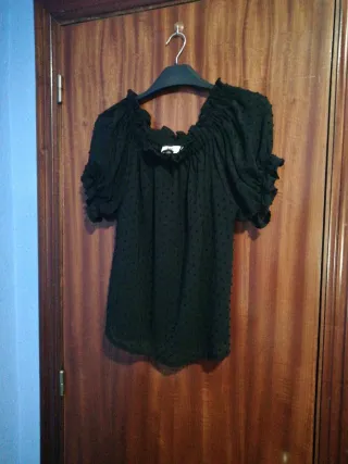 Blusa negra mujer talla S