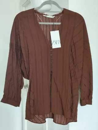 Sobrecamisa Zara  Marrón
