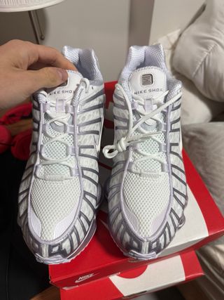 Nike Shox TL Plata y Blanco