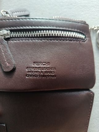 Cartera de piel para hombre
