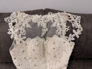 Vestido de Novia Sirena Encaje Talla M.