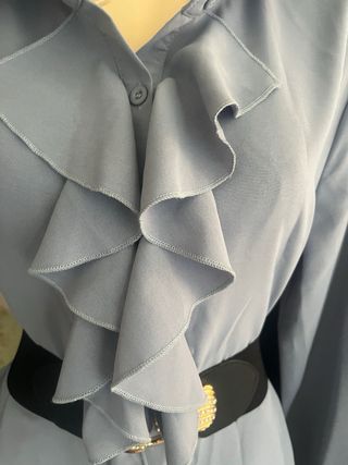 Camicetta Shein Ruffle Azzurra Taglia L