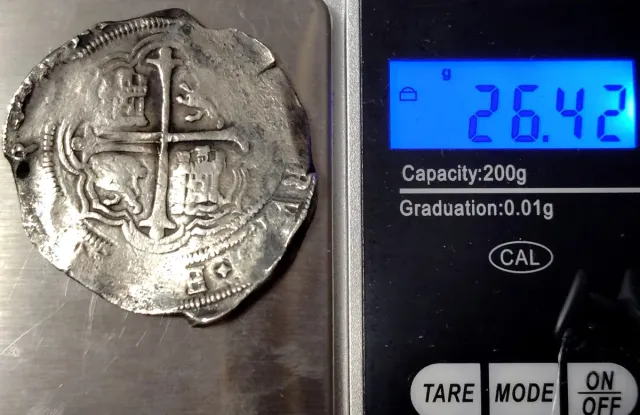 8 Reales Felipe III México Plata