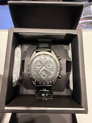 Swatch Omega Mission to the Moon Negro