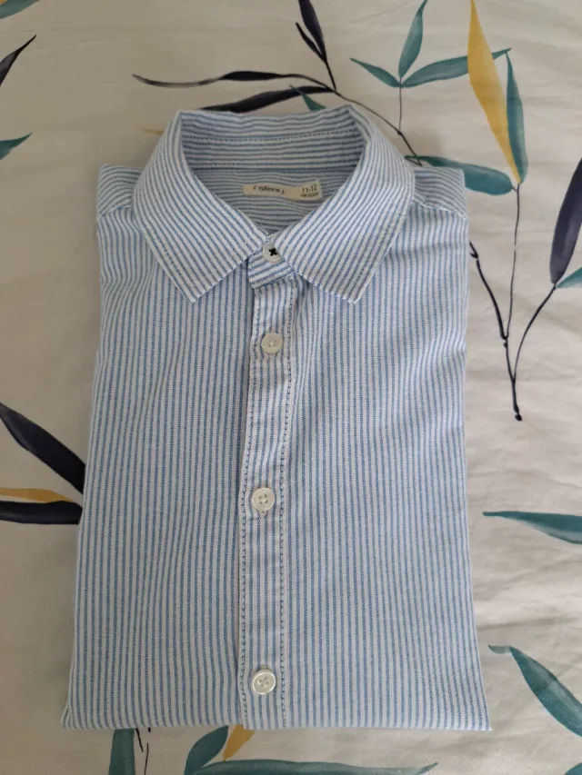 Camisa niño rayas azules 11-12 años