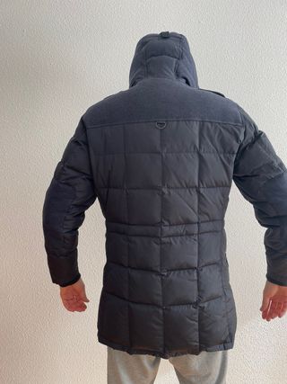 Abrigo largo Mango XXL Negro