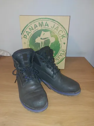 Botas Panama Jack Negras y Azules