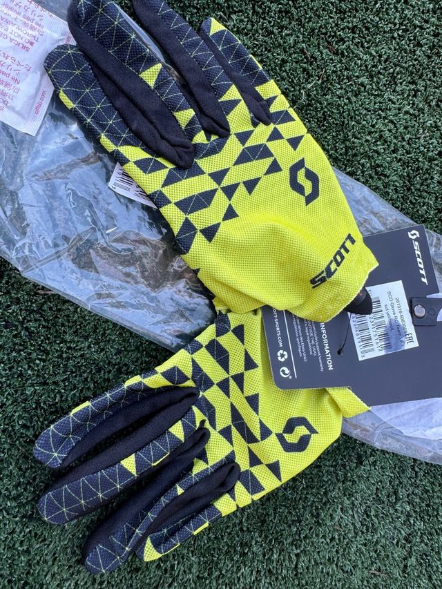 Guanti Scott RC Team, taglia L, gialli
