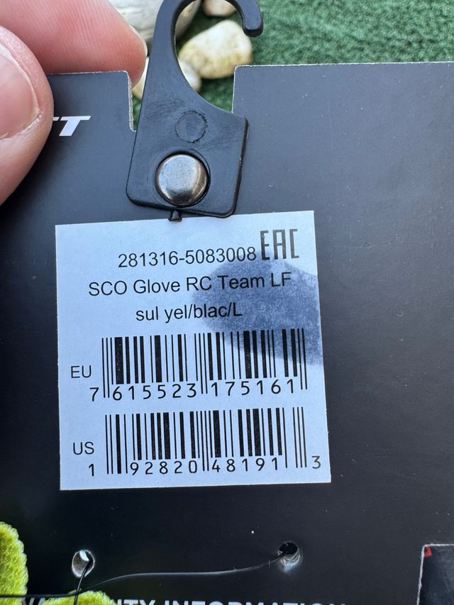Guanti Scott RC Team, taglia L, gialli