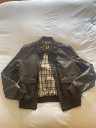 Cazadora Belstaff piel marron XL