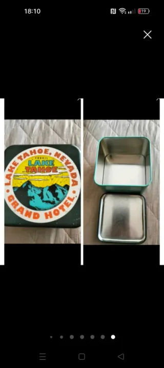 Contenitore in latta Fossil Lake Tahoe Grand Hotel