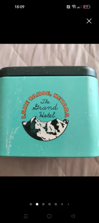 Contenitore in latta Fossil Lake Tahoe Grand Hotel