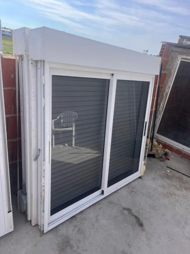 2 ventanas aluminio correderas