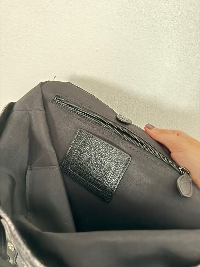 Mochila Coach Hudson Negra y marron