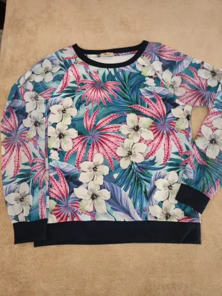 Sudadera estampada floral M