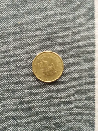 Moneda 10 céntimos Chipre 2008.